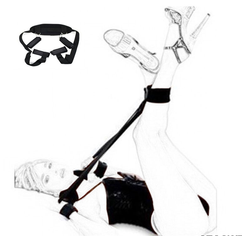 Sexy Babydoll Lingerie Set with BDSM Handcuffs, Neck Pillow & Ankle Cuffs – Erotic Restraint Costume for Women