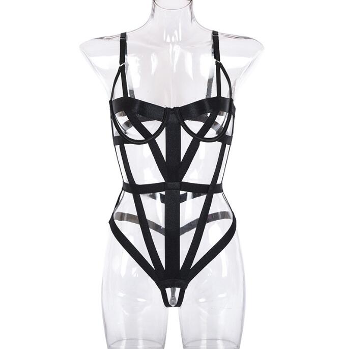 🌞 Summer Cross-Strap One-Piece Lingerie – Intricate Lace & Bold Seduction 💫