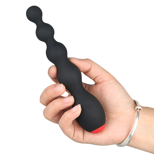 Powerful Multi-Frequency Vibrating Anal Plug – Prostate Massager with Posterior Pull Beads for G-Spot & Male Stimulation