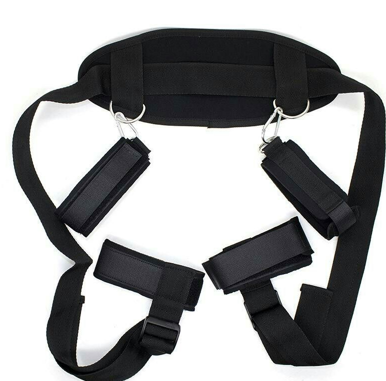 Sexy Babydoll Lingerie Set with BDSM Handcuffs, Neck Pillow & Ankle Cuffs – Erotic Restraint Costume for Women