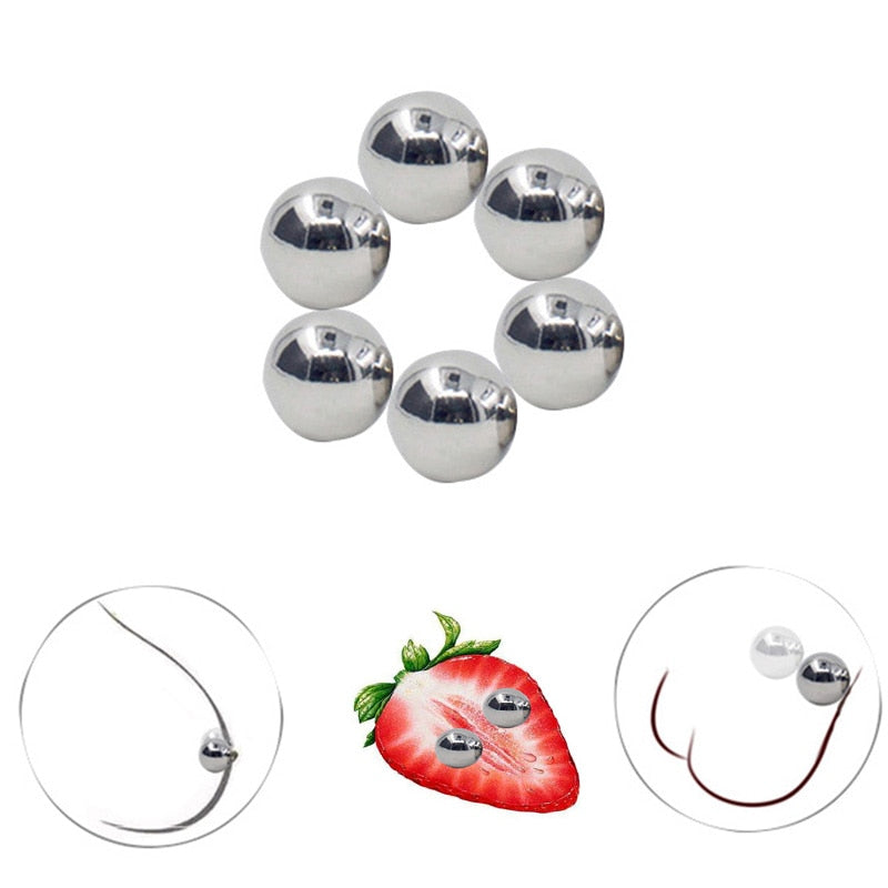 2 Pair BDSM Bondage Sex Toys – Ultra-Powerful Magnetic Nipple Clamps & Clitoral Orbs for Couples Play