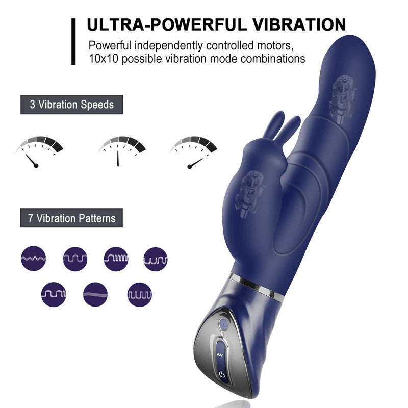 Women's Masturbation Supplies Second Tide Vibrator – 12 Frequency Vibrator with Heating & Strong Shock Function | Massage Stick Sex Toy