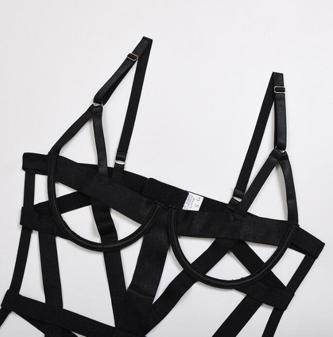 🌞 Summer Cross-Strap One-Piece Lingerie – Intricate Lace & Bold Seduction 💫