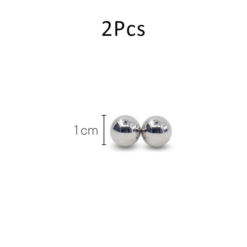 2 Pair BDSM Bondage Sex Toys – Ultra-Powerful Magnetic Nipple Clamps & Clitoral Orbs for Couples Play