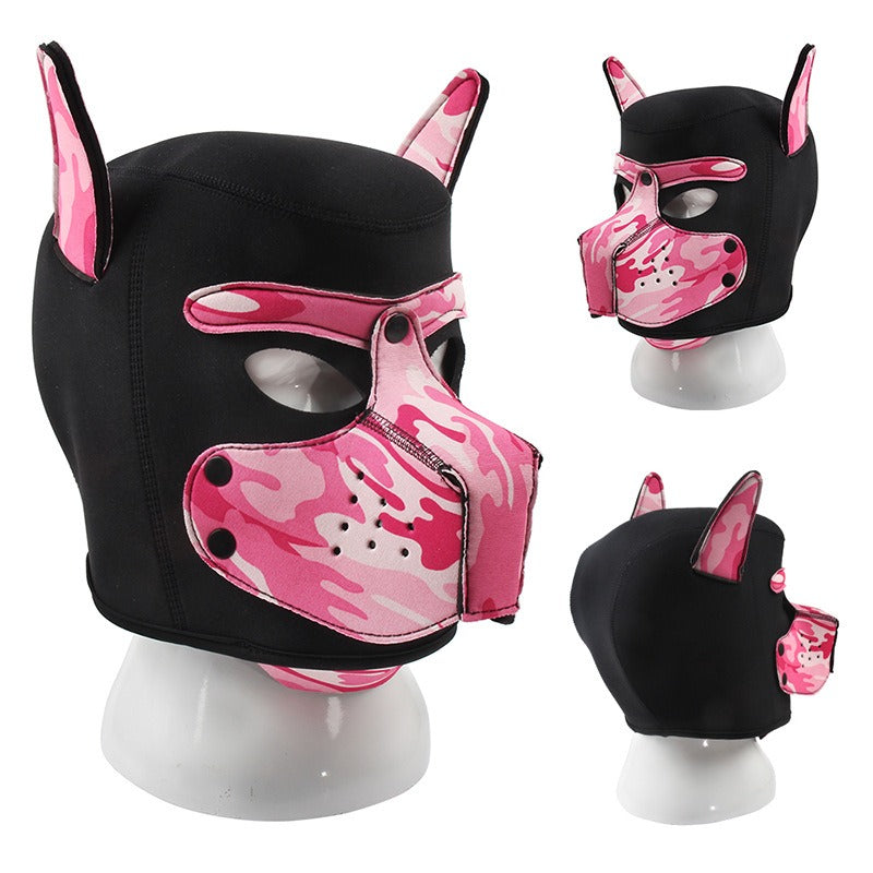 SM Role Play Toy – Dog Head Mask Headgear for Erotic Flirting & Fetish Play