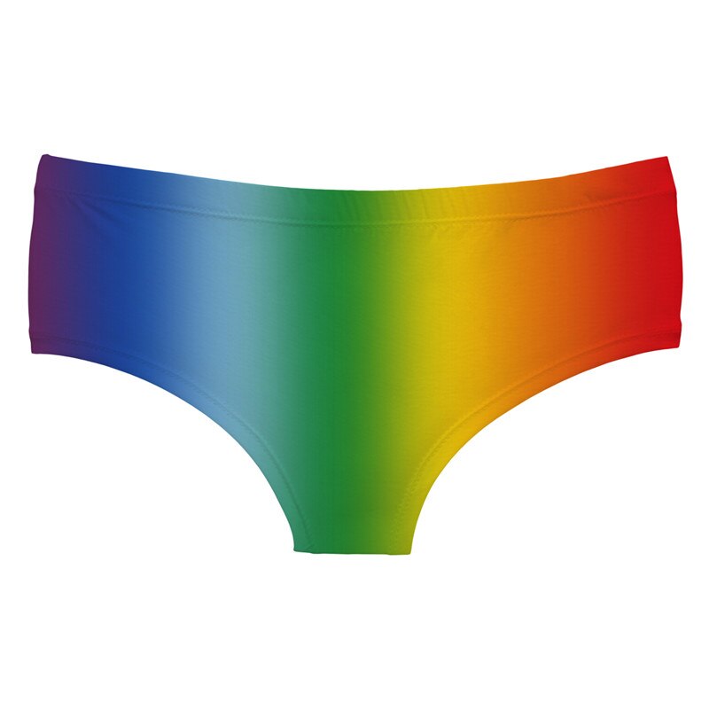 DeanFire™ 3D Rainbow Panties – Super Soft Kawaii Push-Up Thong for Women