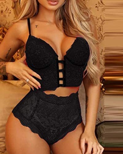 European and American Sexy Lingerie – Seductive Lace Passion Set 💋