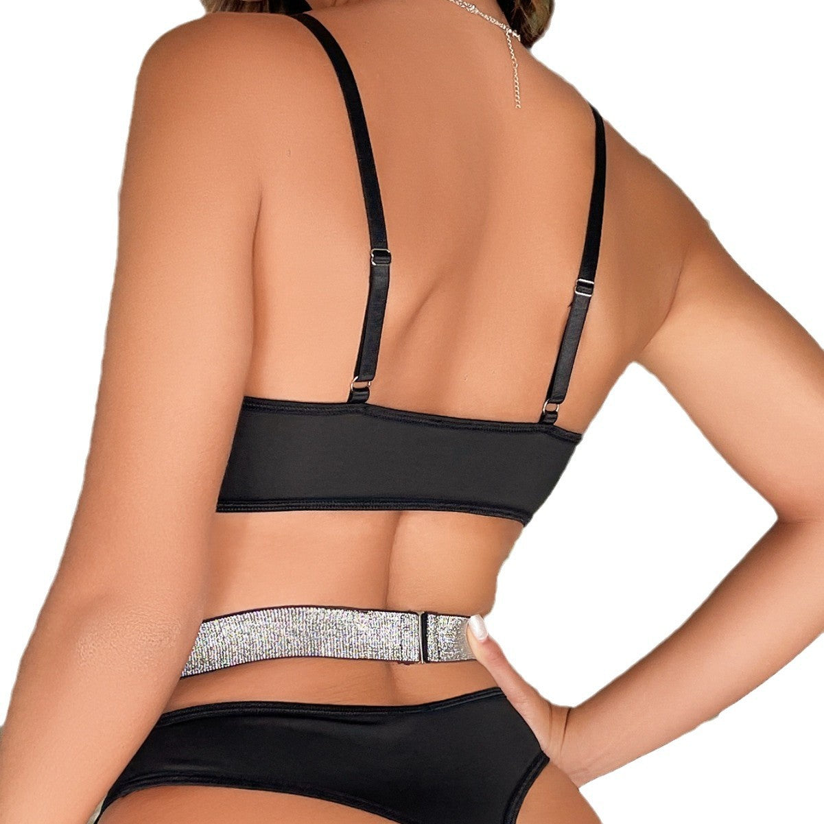 Sultry Allure Set – Sexy Hollowed-Out Backless One-Piece Shapewear Lingerie