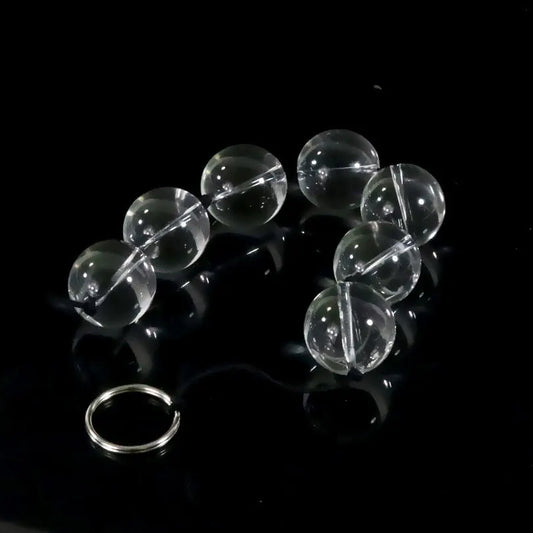 Glass Anal Beads & Vaginal Balls – Kegel & Masturbation Plug for Women | Crystal Anal Toy & Vagina Balls | Female Sex Products