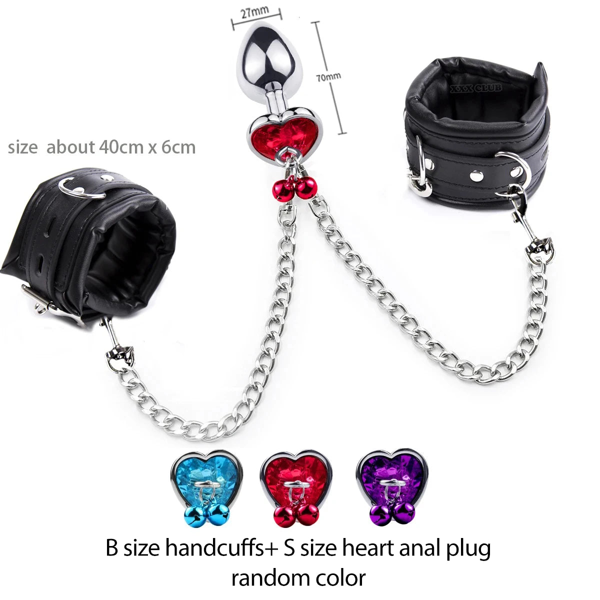 Thierry Anal Plug to Wrist Bondage Kit – High-Quality BDSM Restraint Set with Handcuffs | Fetish Sex Toys for Men & Women