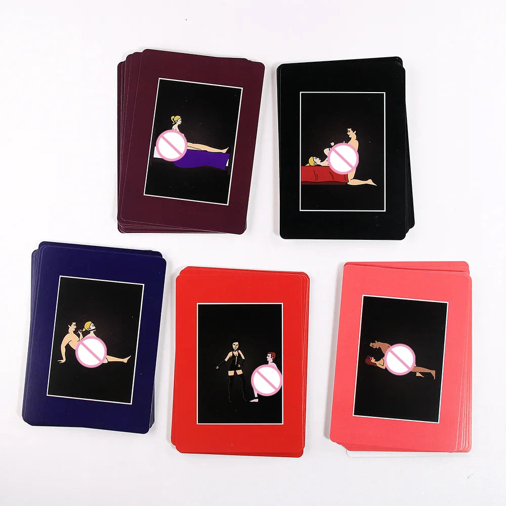 Bilingual Sex Card Game (English & Spanish) – 50 Naughty Bedroom Commands for Couples | Adult Board Game for Valentine's Day & Beyond