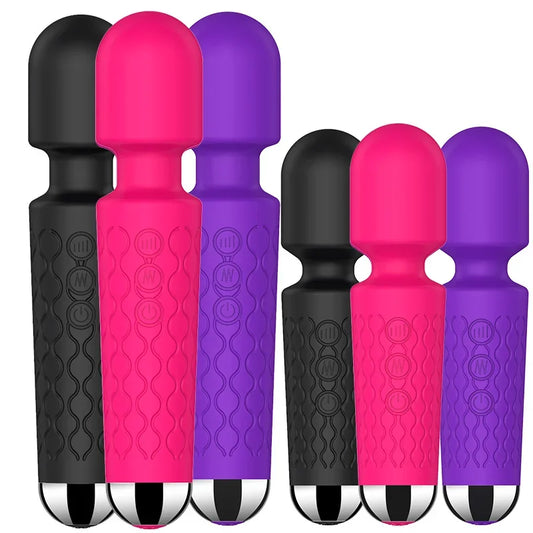 Powerful USB Rechargeable Clitoris & G-Spot AV Vibrator Massager