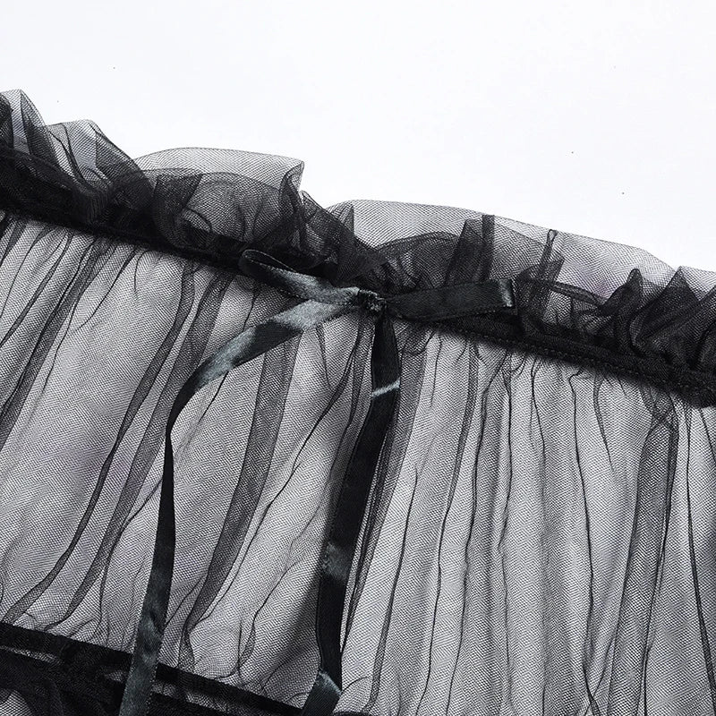 Blue Lace Babydoll Lingerie Set – Erotic Transparent Sleepwear with Sexy Top & Thong | Women's Seductive Nightwear