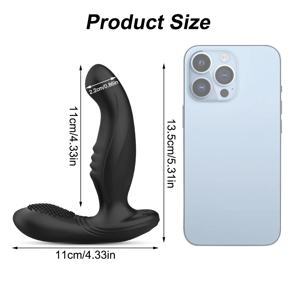 App-Controlled Prostate Massager – Remote Anal Vibrator Butt Plug for Men | Couples Anal Play Toy
