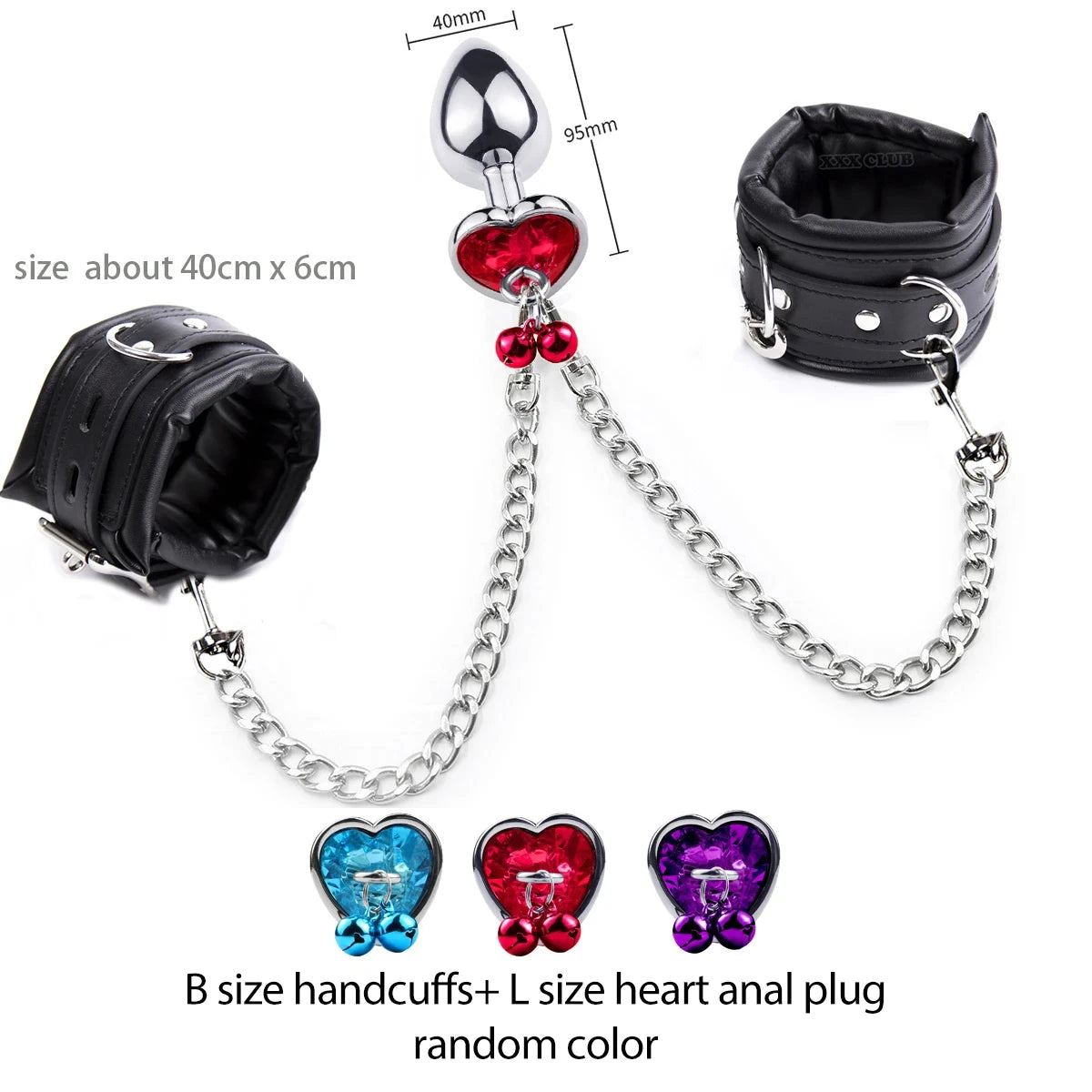 Thierry Anal Plug to Wrist Bondage Kit – High-Quality BDSM Restraint Set with Handcuffs | Fetish Sex Toys for Men & Women