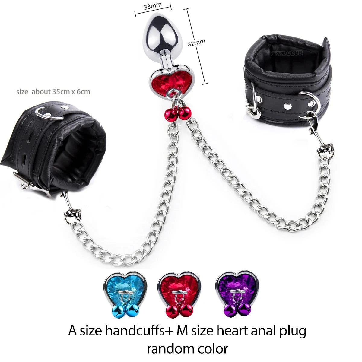 Thierry Anal Plug to Wrist Bondage Kit – High-Quality BDSM Restraint Set with Handcuffs | Fetish Sex Toys for Men & Women