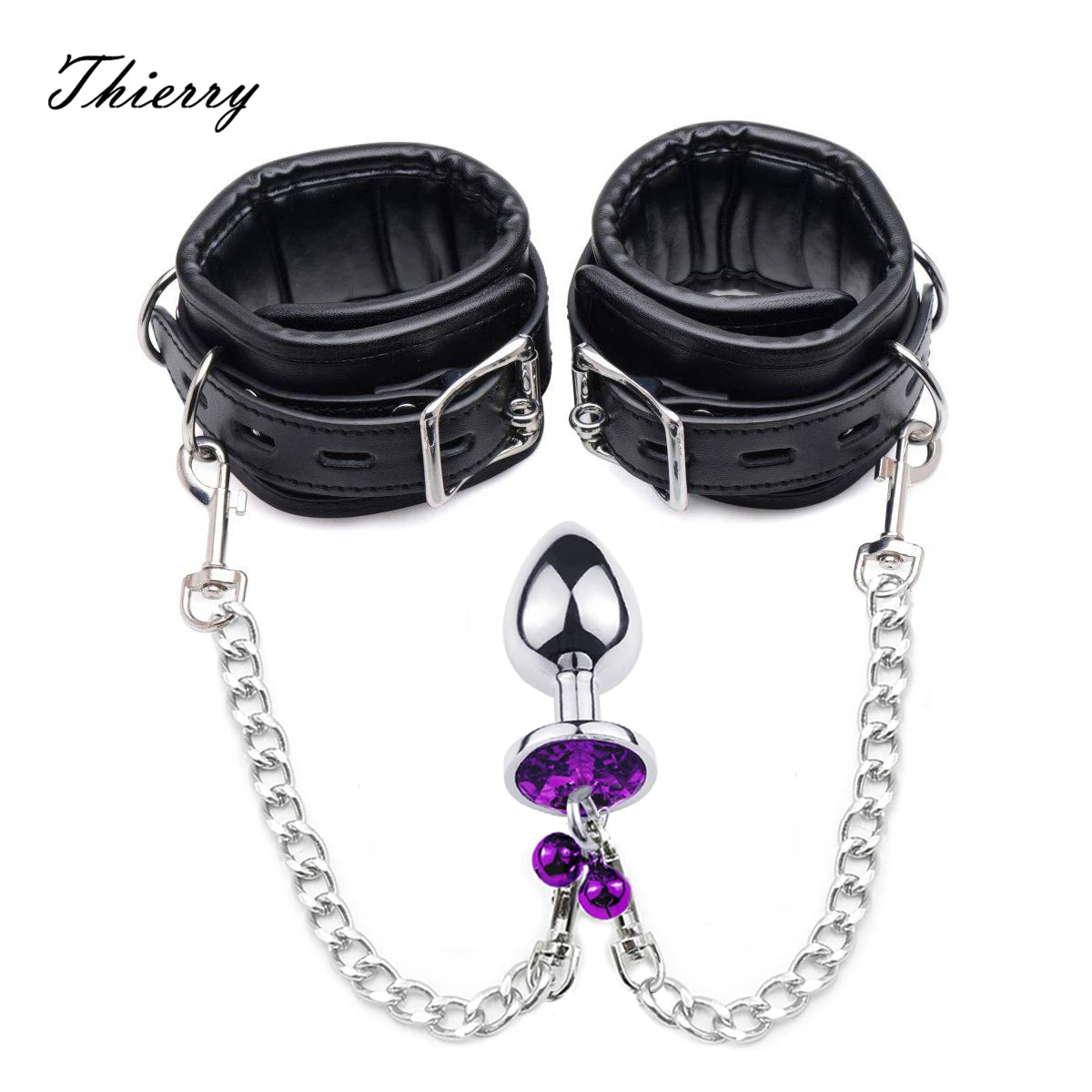 Thierry Anal Plug to Wrist Bondage Kit – High-Quality BDSM Restraint Set with Handcuffs | Fetish Sex Toys for Men & Women