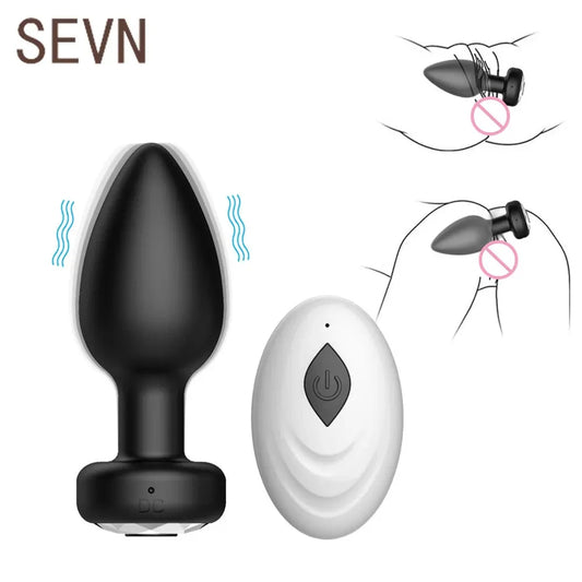 10-Speed Remote Control Anal Plug Vibrator – Prostate & G-Spot Pleasure for All