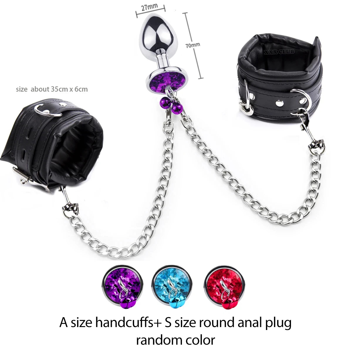 Thierry Anal Plug to Wrist Bondage Kit – High-Quality BDSM Restraint Set with Handcuffs | Fetish Sex Toys for Men & Women