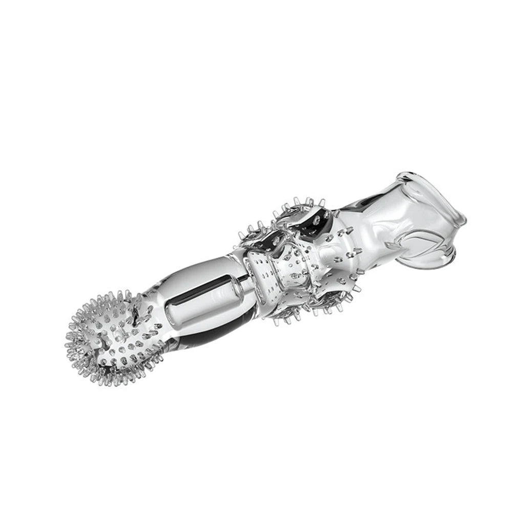 8cm Penis Enlargement Sleeve + Vibrating Cock Ring | Thirty Shades of Play