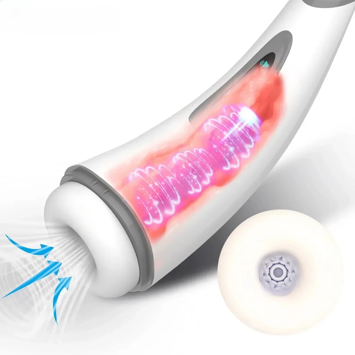 Real Automatic Sucking Male Masturbation Cup – Oral & Vagina Suction Vibrator for Ultimate Male Pleasure