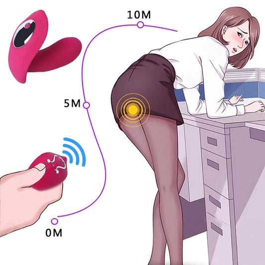 Remote Control Wearable Vibrator – G-Spot & Clitoral Stimulator for Hands-Free Pleasure