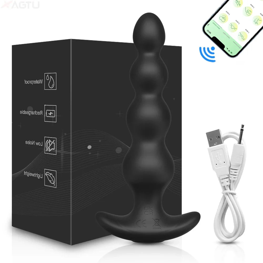 Octopus Tentacle Anal Vibrator – Prostate Massager & Butt Plug for Men | Silicone Anal Balls | Erotic Sex Toys for Couples