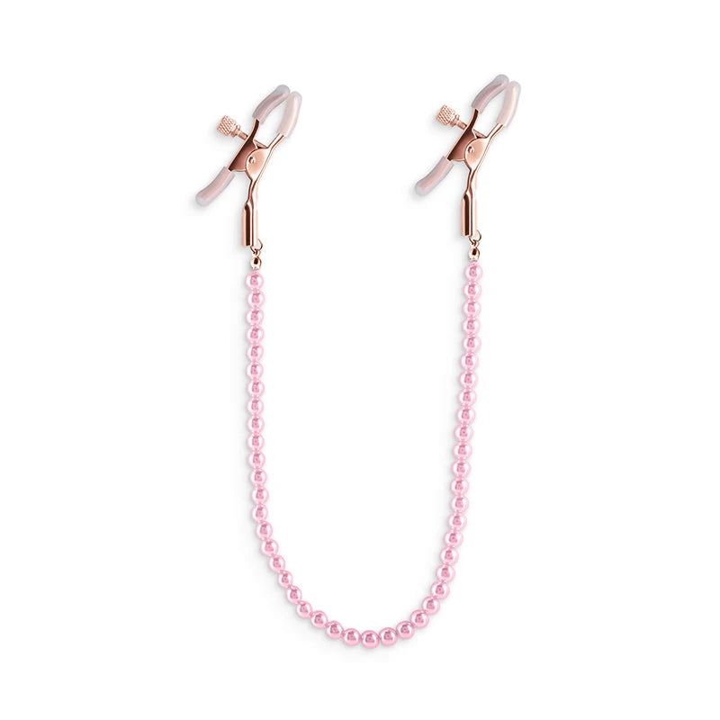 Elegant Pearl Nipple Clamps – Colorful Metal Chain Bondage Clips | BDSM Fetish Sex Toys for Women