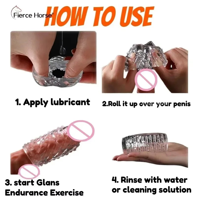 Male Masturbator Glans Sucking Cup – 9cm Transparent Blowjob Simulator Pocket Pussy | Penile Massager for Men