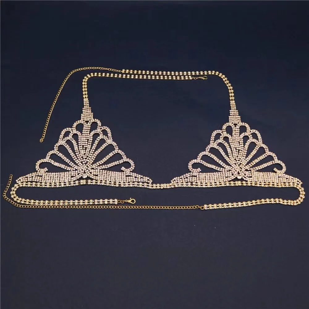 Luxury Rhinestone Lingerie Set – Sexy Body Chain Bikini with Bling Rhinestone Bra & Thong | Jewelry Gift | Thirty Shades Of Play