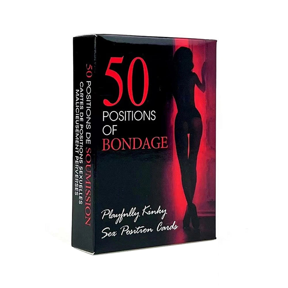 Bilingual Sex Card Game (English & Spanish) – 50 Naughty Bedroom Commands for Couples | Adult Board Game for Valentine's Day & Beyond
