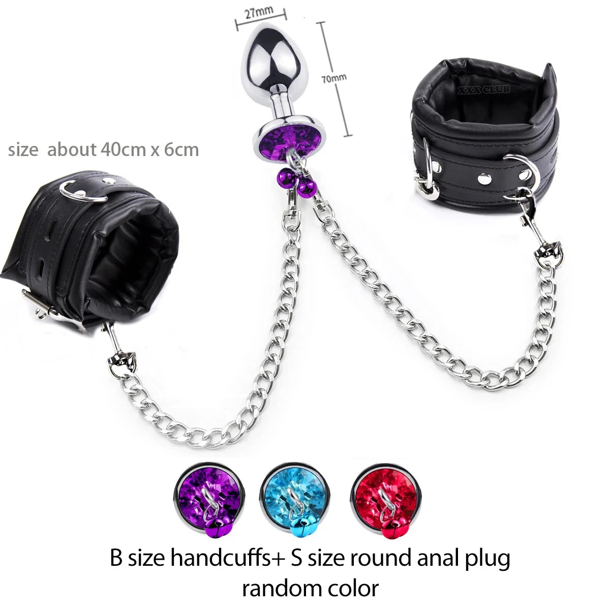 Thierry Anal Plug to Wrist Bondage Kit – High-Quality BDSM Restraint Set with Handcuffs | Fetish Sex Toys for Men & Women