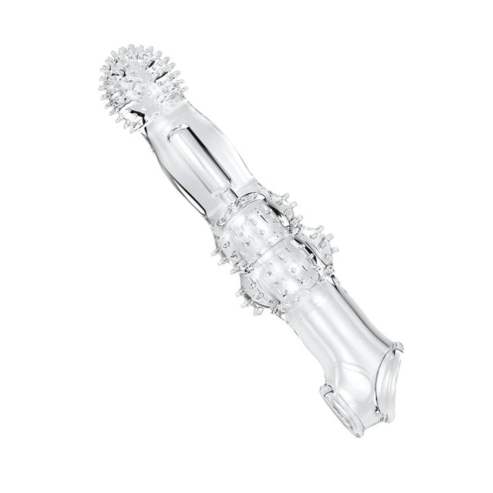 8cm Penis Enlargement Sleeve + Vibrating Cock Ring | Thirty Shades of Play