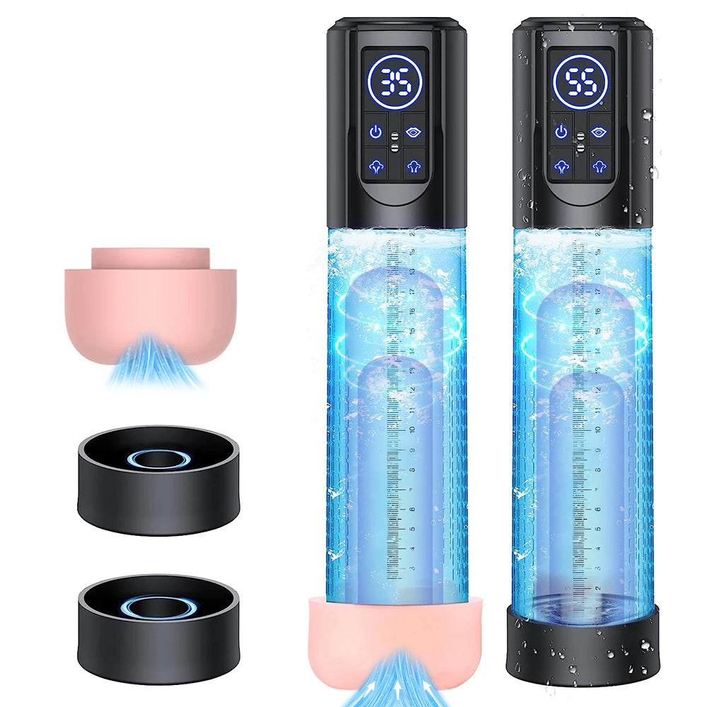Waterproof Electric Penis Pump – Size & Performance Booster | Thirty Shades of Play