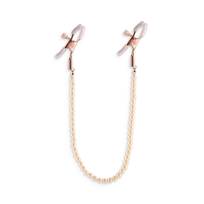 Elegant Pearl Nipple Clamps – Colorful Metal Chain Bondage Clips | BDSM Fetish Sex Toys for Women