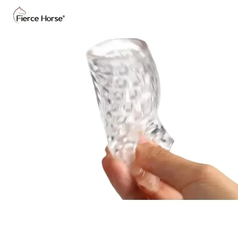 Male Masturbator Glans Sucking Cup – 9cm Transparent Blowjob Simulator Pocket Pussy | Penile Massager for Men