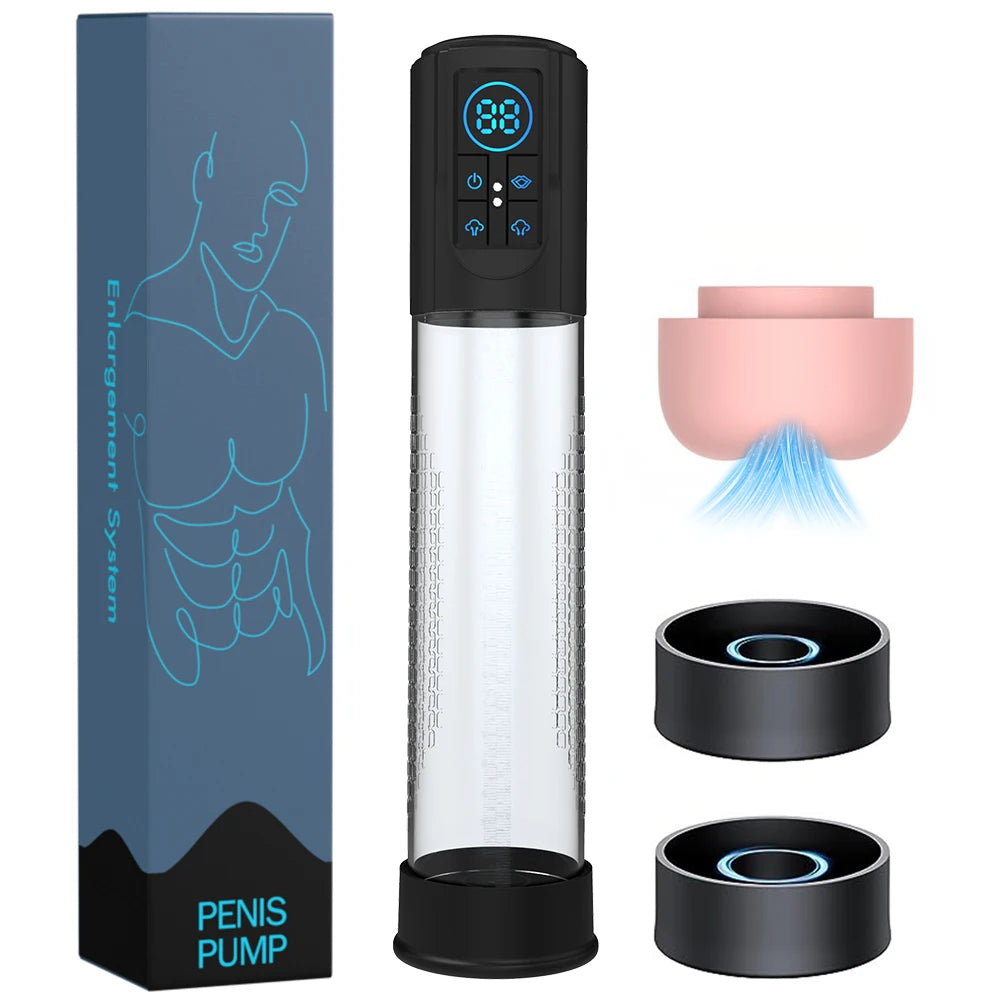 Waterproof Electric Penis Pump – Size & Performance Booster | Thirty Shades of Play