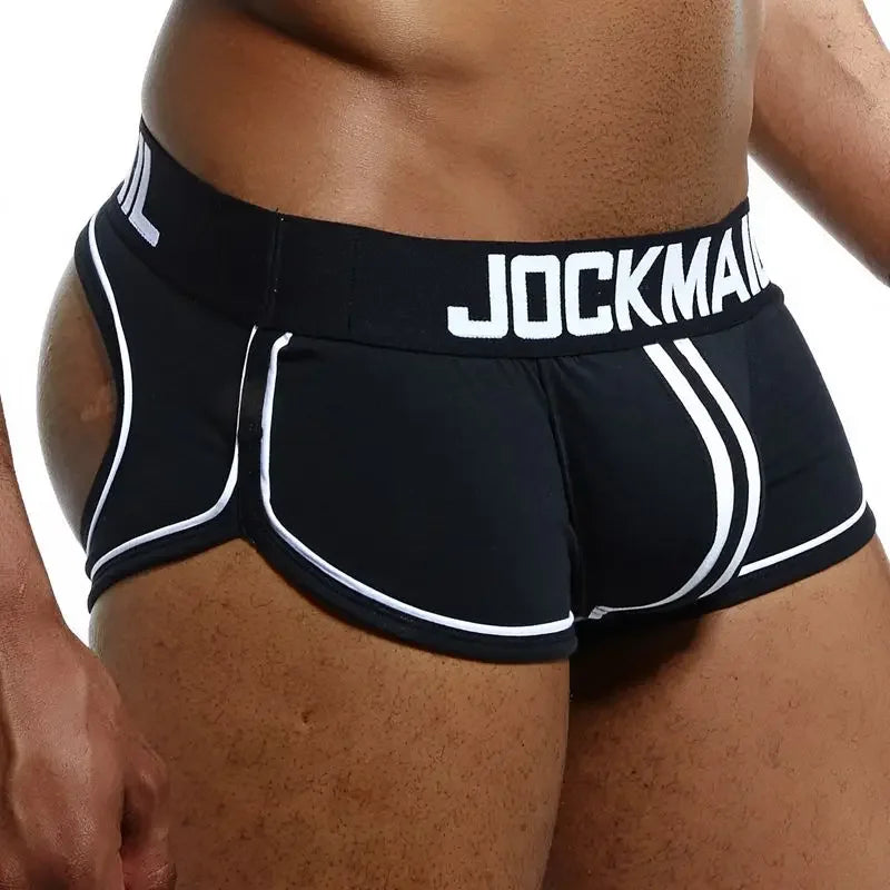 JOCKMAIL Gay Underwear for Men – Sexy Boxer Jockstrap Backless Thong String Homme