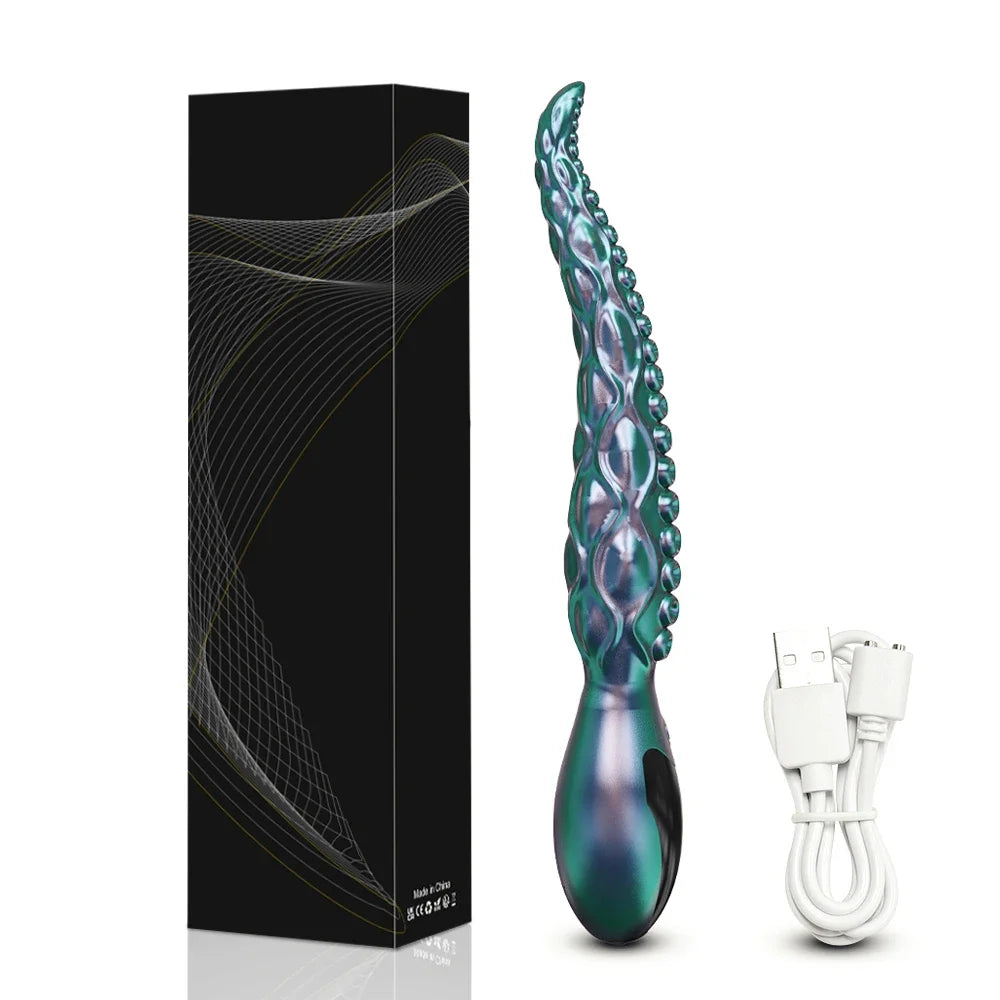 Octopus Tentacle Anal Vibrator – Prostate Massager & Butt Plug for Men | Silicone Anal Balls | Erotic Sex Toys for Couples