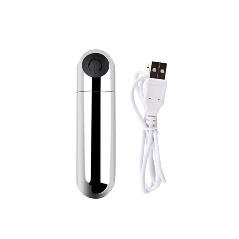 10-Speed USB Bullet Vibrator – Compact Power for Clitoral & G-Spot Bliss