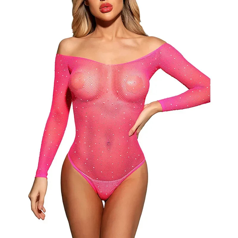 Sexy Rave Bodysuit for Women – Exotic Pole Dance Wear, Erotic Underwear & Nightclub Dancer Costume