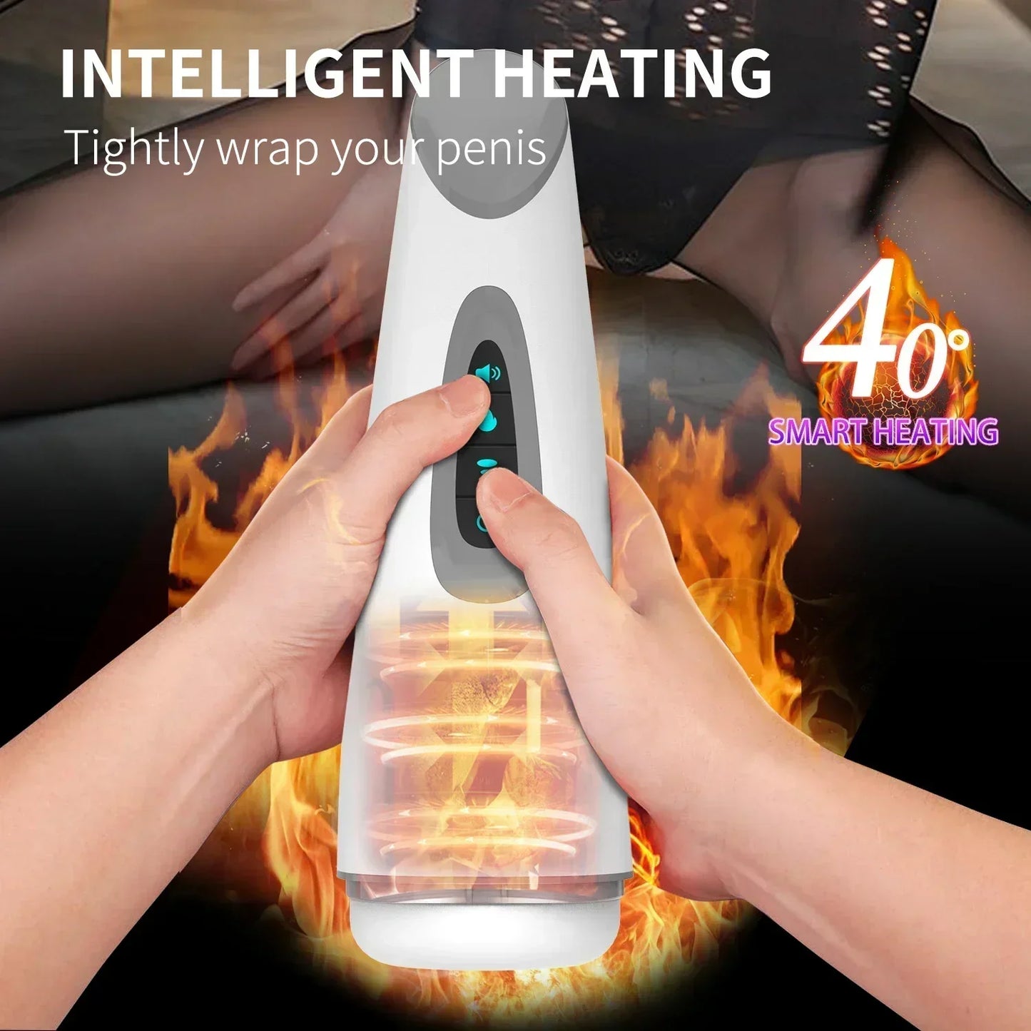 Real Automatic Sucking Male Masturbation Cup – Oral & Vagina Suction Vibrator for Ultimate Male Pleasure