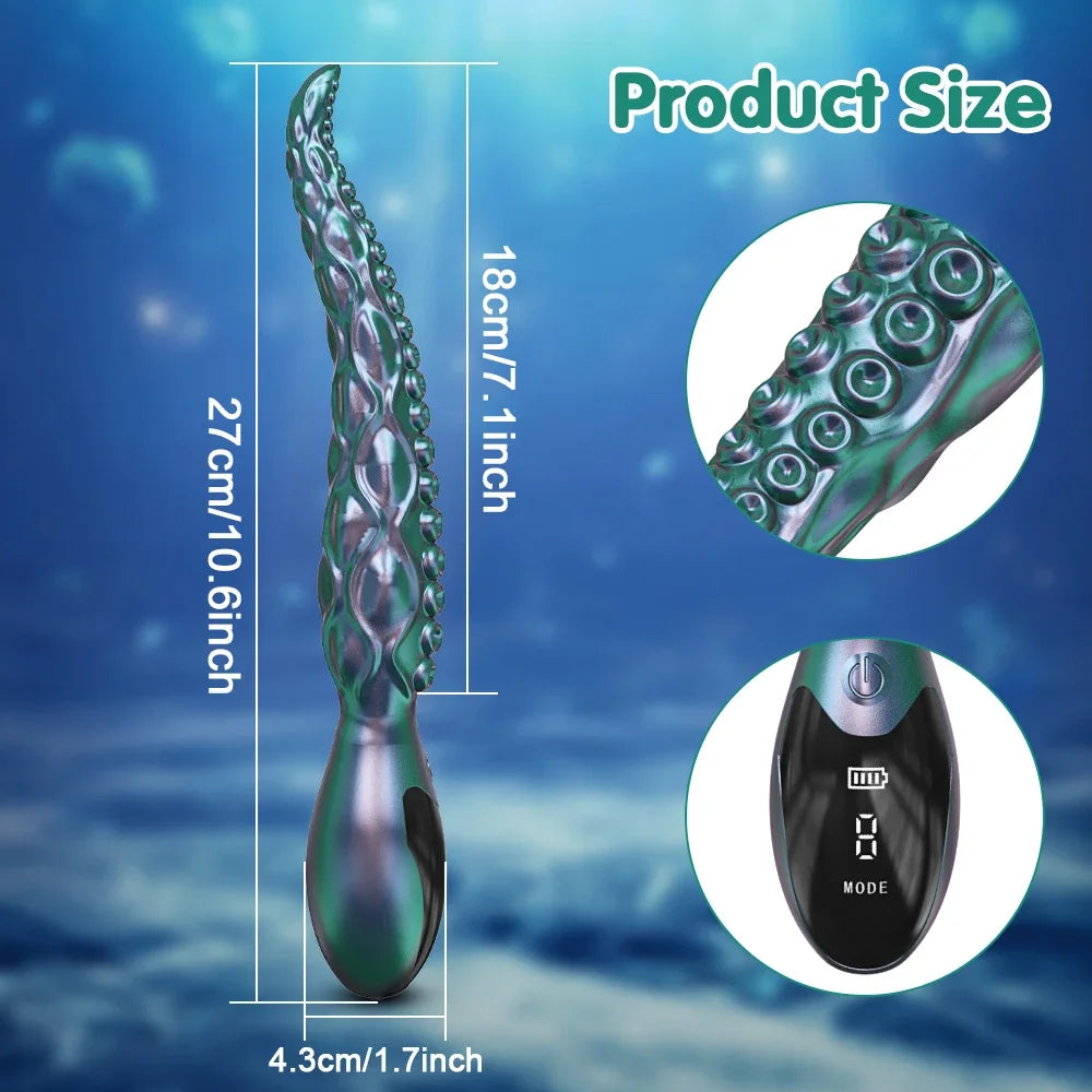 Octopus Tentacle Anal Vibrator – Prostate Massager & Butt Plug for Men | Silicone Anal Balls | Erotic Sex Toys for Couples